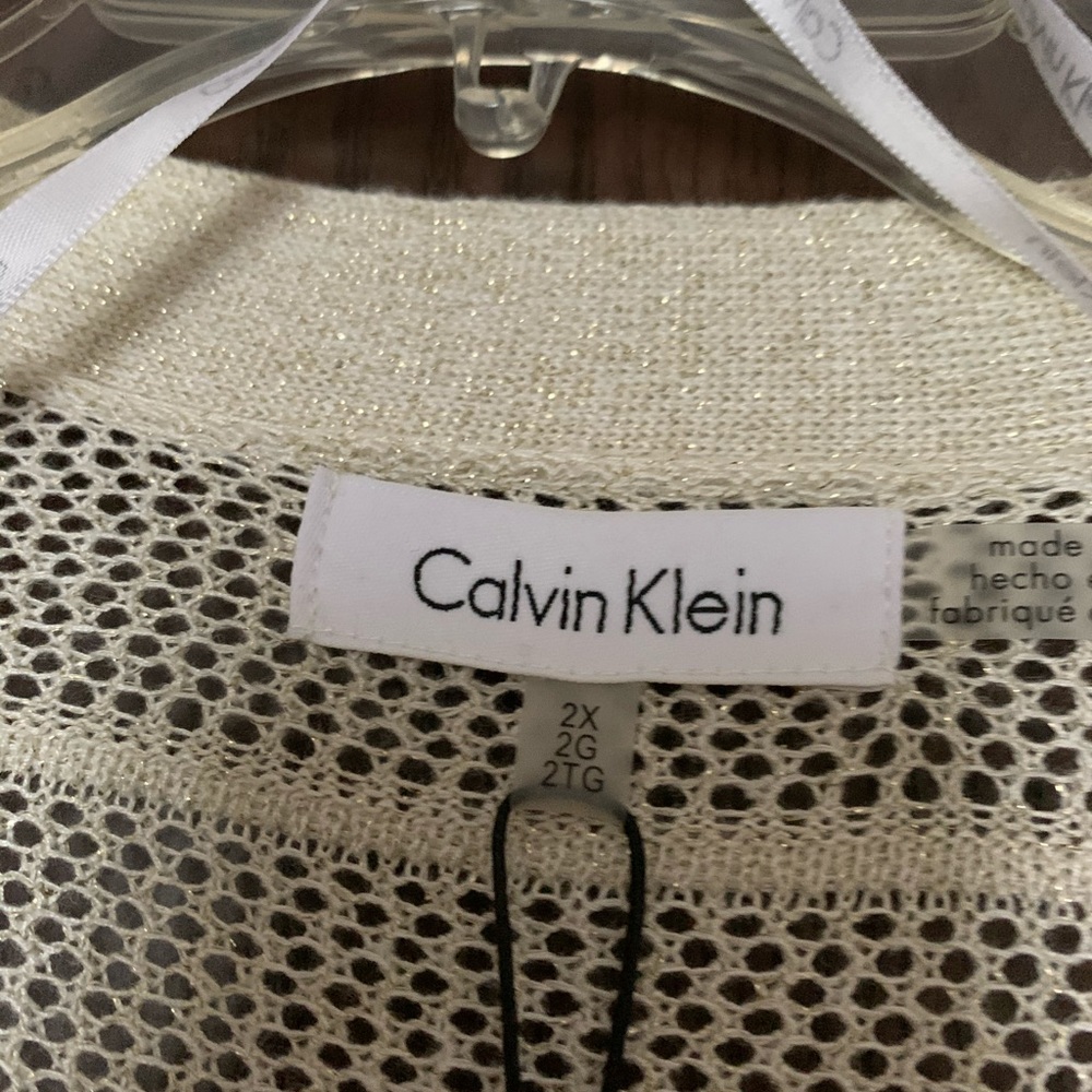 CALVIN KLEIN LIGHTWEIGHT LONG CARDIGAN - Picture 4 of 5
